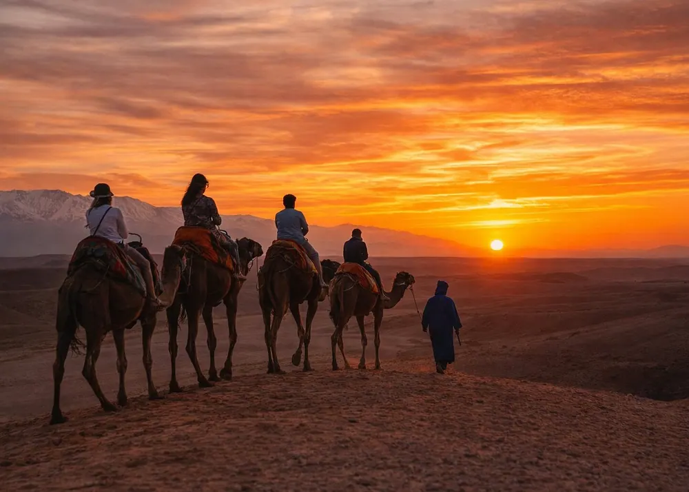 Deserto de Agafay – Passeio de Camelo e Jantar com Espetáculo